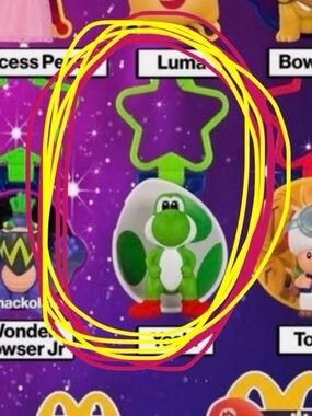 McDonald - Super Mario Galaxy Movie - Yoshi Toy Figure